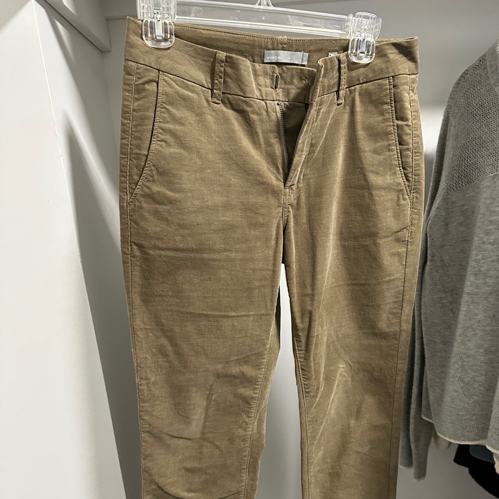 Vince, crushed velvet light brown corduroy
